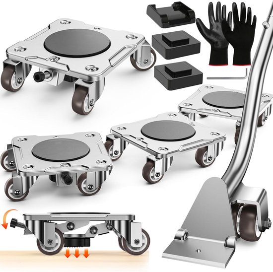 Transporteur de meubles JMZR® - Rouleau de transport - Chariot de transport - Chien de transport