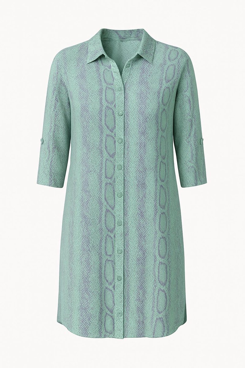 Angelle Milan Jurk Dames - Print 14 - Travelstof - Maat XL