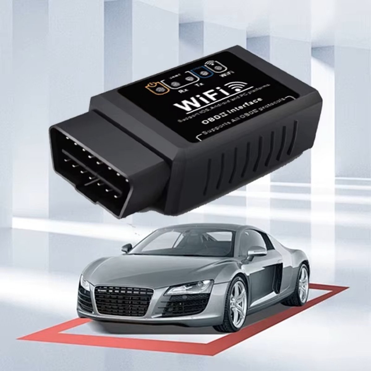OBD II - Scanner - Auto uitleesapparatuur - WIFI ELM327 V 1.5 Scanner OBD II - Scanner - Auto - Foutdetectie Instrument - Eenvoudig - Makkelijk Bedienen thumbnail 6