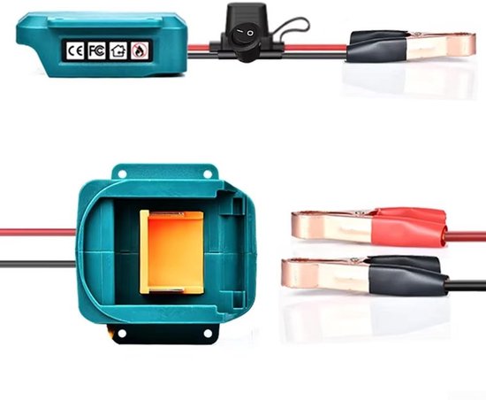 Geschikt voor Ontstekingsadapter, startkabel voor accu, ideaal voor 18V lithium-accu's - snelle en efficiënte powerkit van DeWalt — afbeelding 3