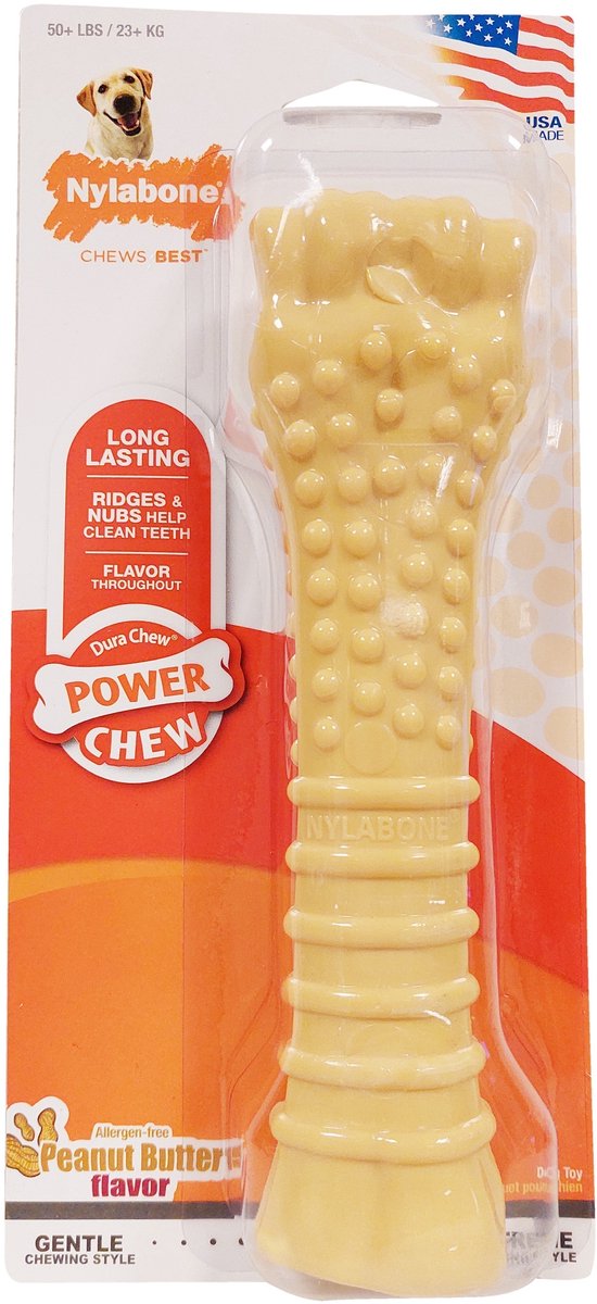 Bol.com Nylabone Dura Chew Voor Harde Bijters Pindakaassmaak VANAF 23 KG aanbieding
