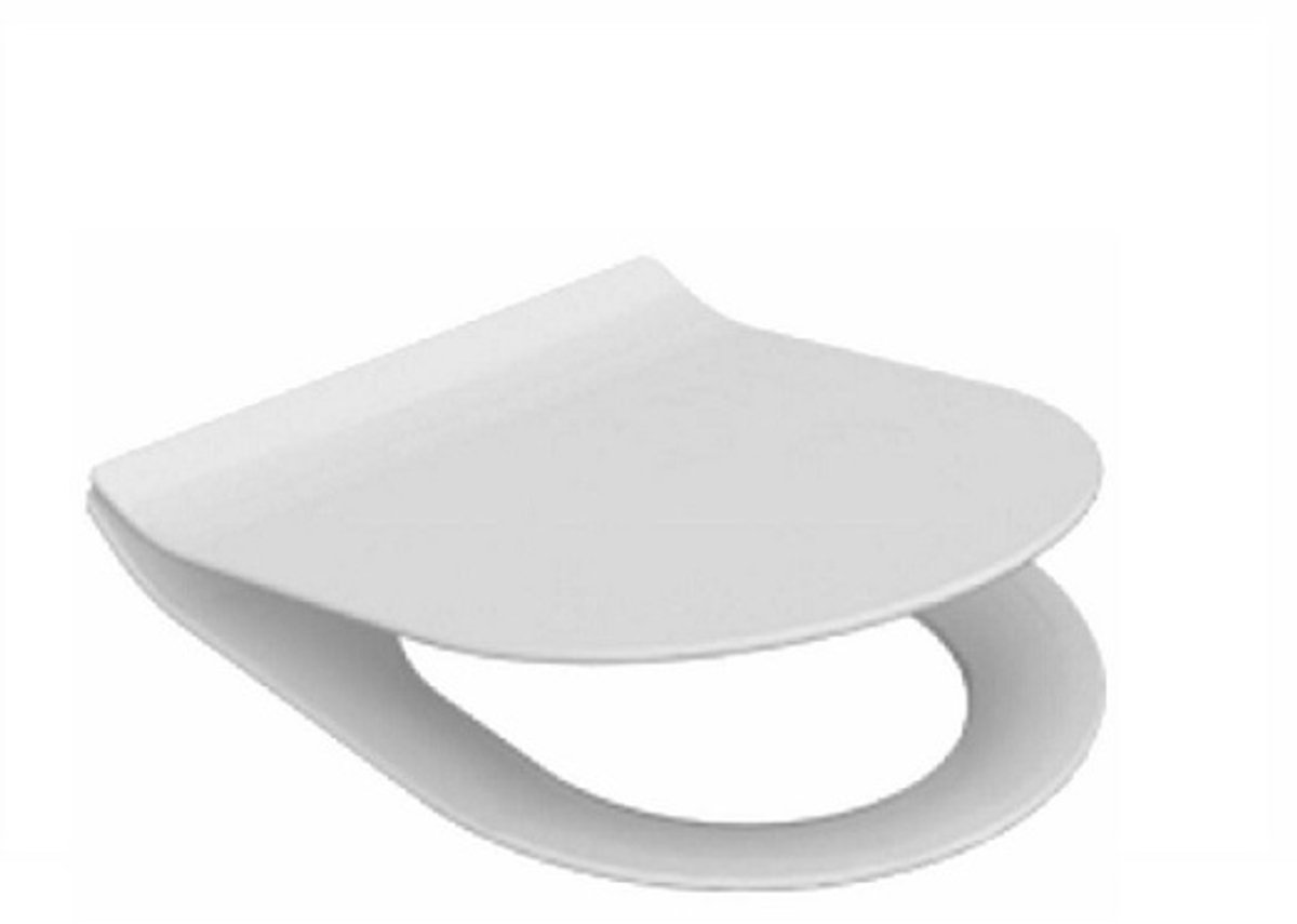 Mia Luce Qisani Alfa Comfort toiletzitting softclose en quickrelease mat wit