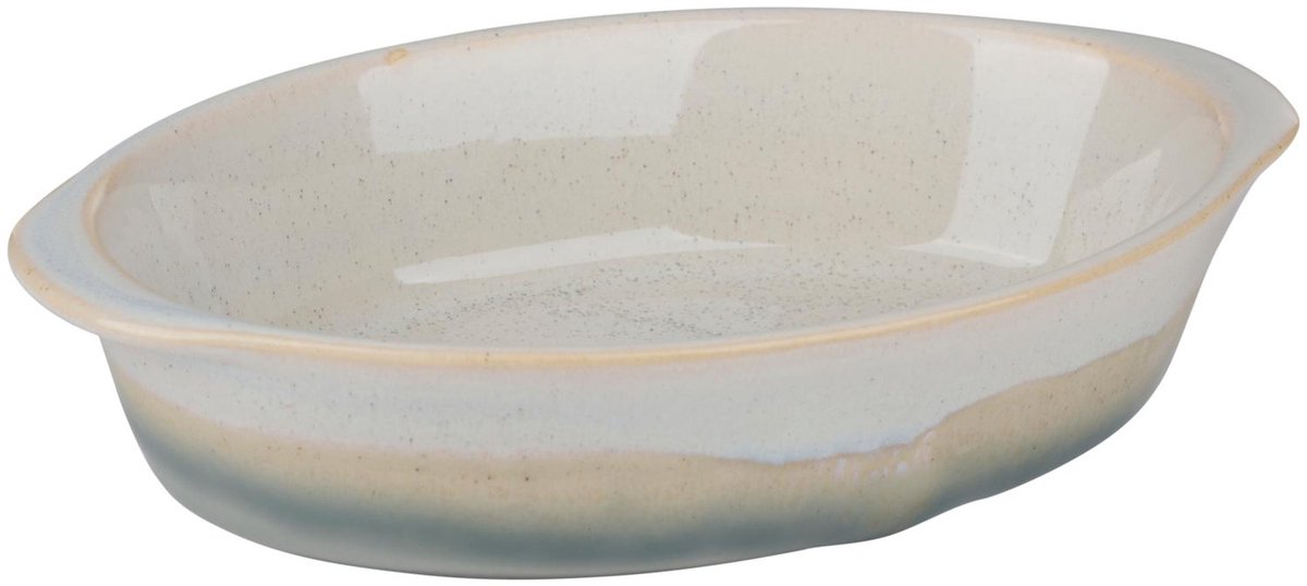 Alpina keramische ovale ovenschalen set - 12 cm, grijs