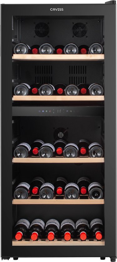 Caviss C291CBEG Vrijstaande Wijnkoelkast 2 Temperatuurzones - Caviss - €799,00
