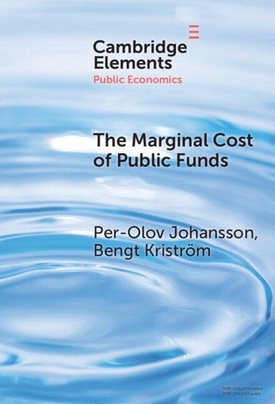Elements in Public Economics - The Marginal Cost of Public F ... - cover