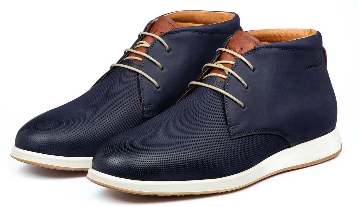 VANLIER - Heren Schoenen Ticino - Blauw - Maat 41