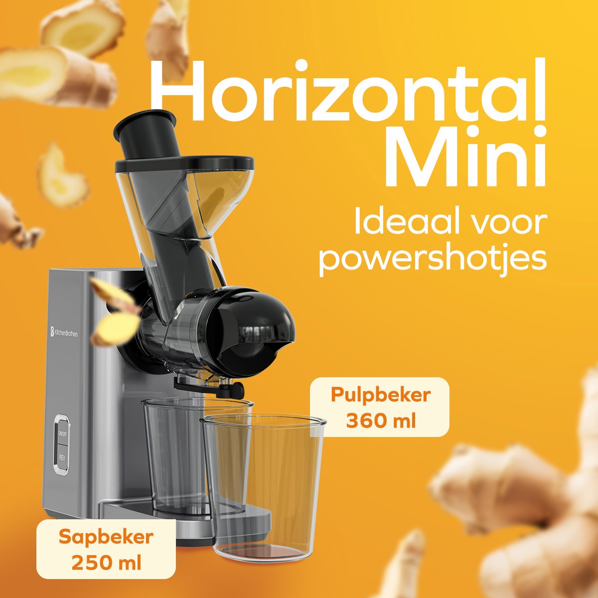 KitchenBrothers Slowjuicer - Compact & Efficiënt thumbnail 3