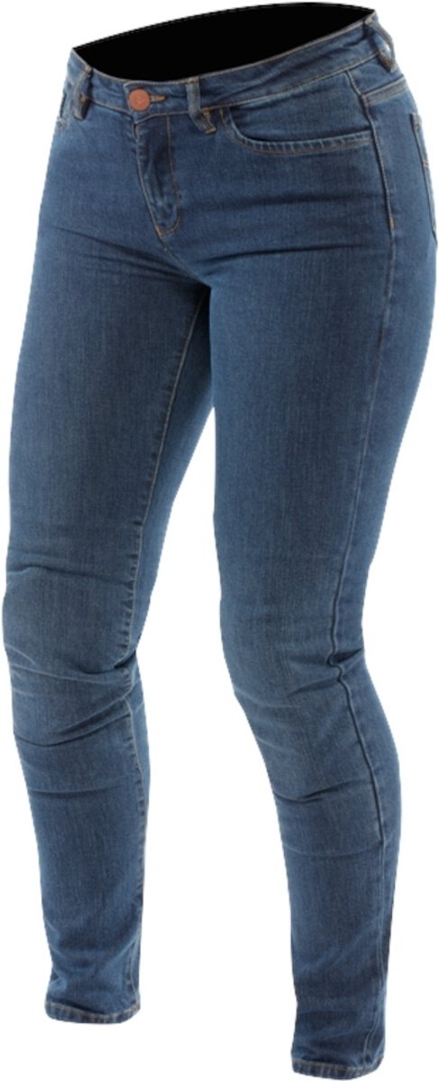Dainese 5-Pocket Slim Plus Dames Blauw Motorjeans
