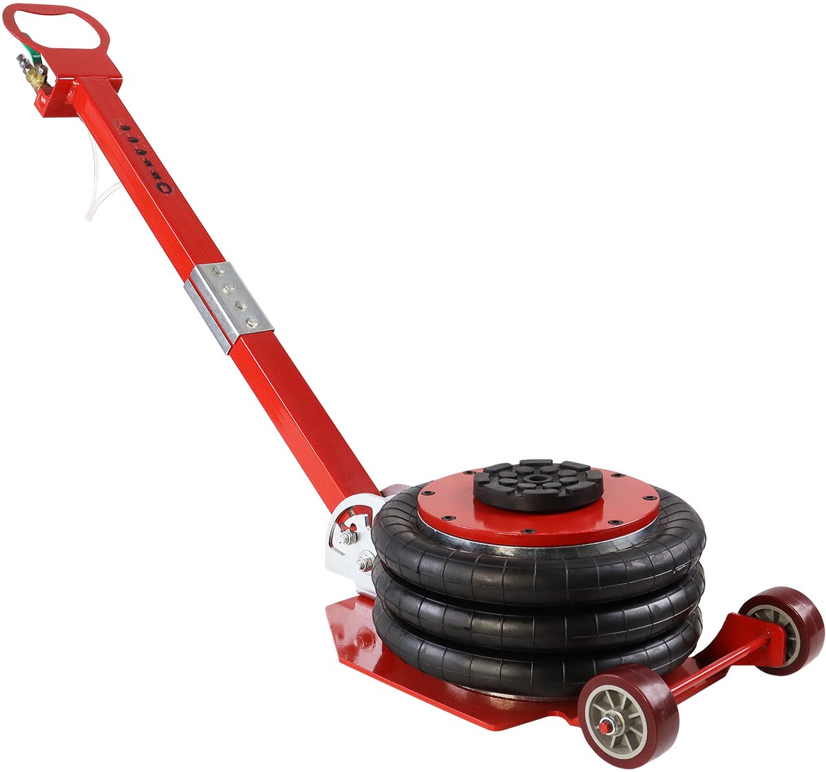 Aufun pneumatische krik – push-pull model – 6600 lbs – maximale hoogte 40 cm – voor onderhoud – rood