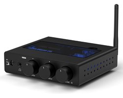 Audio Versterker - Stereo Versterker - Amplifier- Complete Set - Zwart