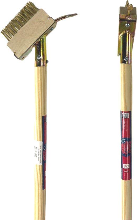 Synx Tools Onkruidborstel set + Stoffer en Blik met Steel 95 cm - Onkruidkrabber met Schraper - Extra Borstel - Sluitend Model - Kunststof - Voegenkrabber met steel 160 cm van Synx Tools — afbeelding 2