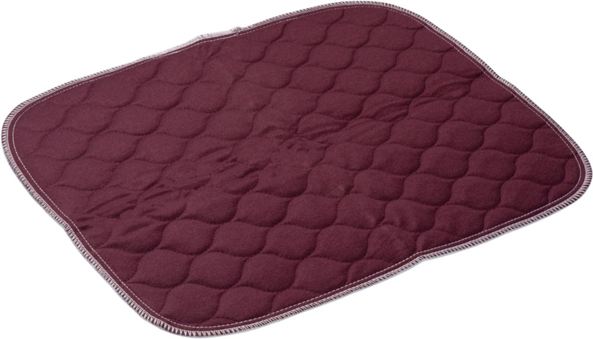 Wasbare stoelbeschermer - Bordeaux- 40 x 50 cm - Incontinentie onderlegger stoel of bed