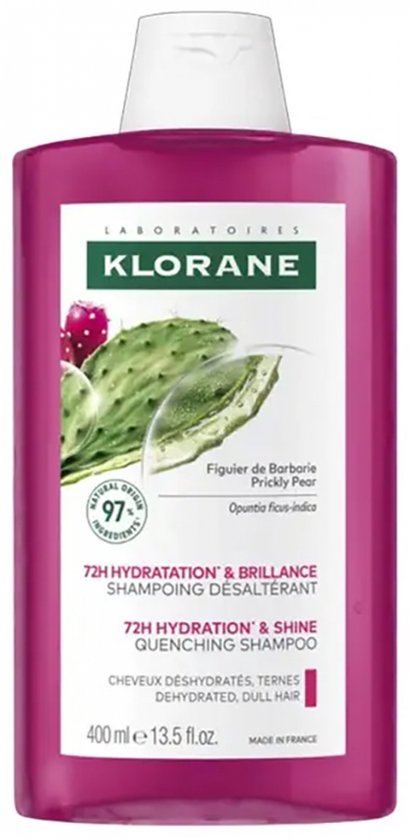 Klorane Cactusvijg Hydraterende shampoo Hydratatie & Glans | Dof haar 400 Shampoo