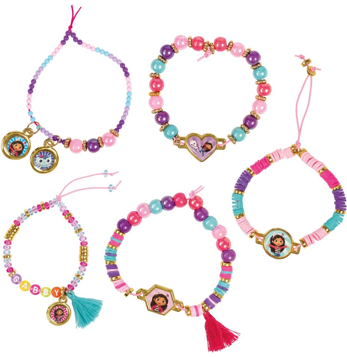 Gabby's Poppenhuis Totum kralen set 1500 delig | armbandjes maken speelgoed meisjes vanaf 3 jaar | knutselset sieraden maken creatief speelgoed Gabby's Dollhouse cadeau tip — afbeelding 3