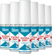 Odorex Extra Dry Anti-Transpirant Spray - 6x 30ml - Voordeelverpakking