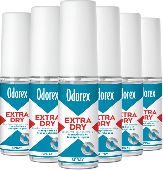 Odorex Extra Dry Anti-Transpirant Spray - 6x 30ml - Voordeelverpakking