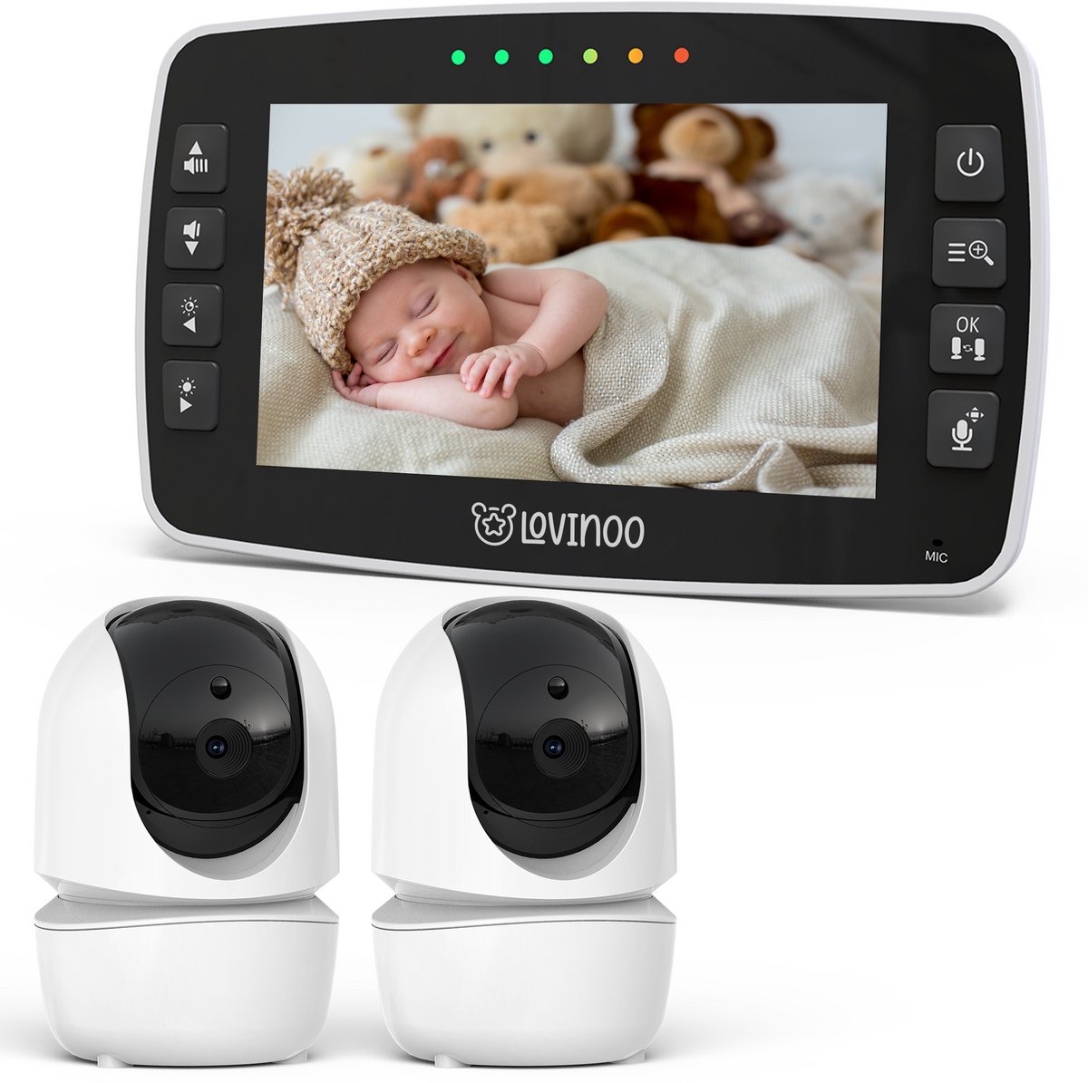 Lovinoo Babyfoon met 2 Camera's en