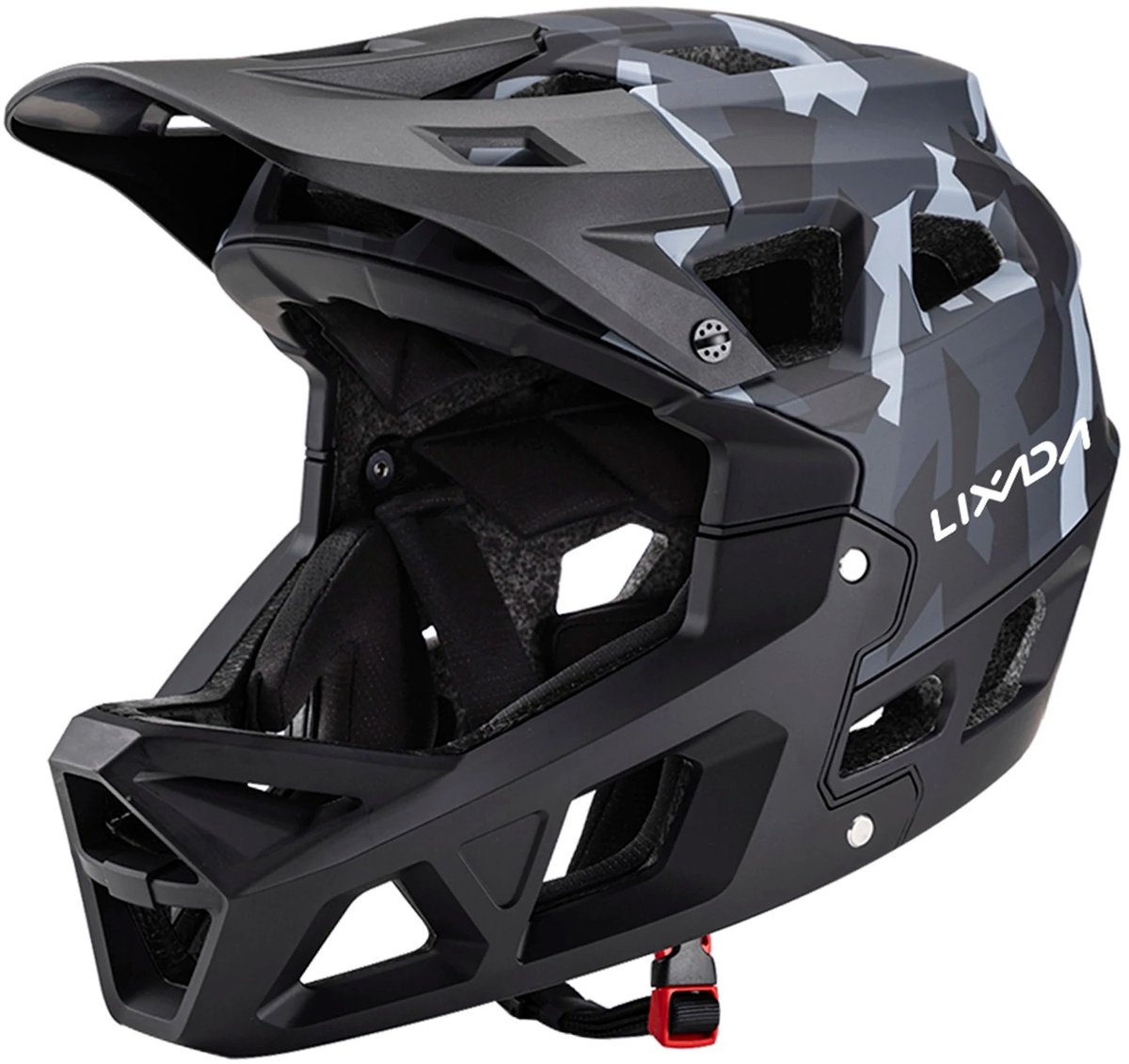 Livetastic - mountainbike helm - down hill helm - fiets helm - fullface - 31 ventilatie openingen - voor man en vrouw - maat L