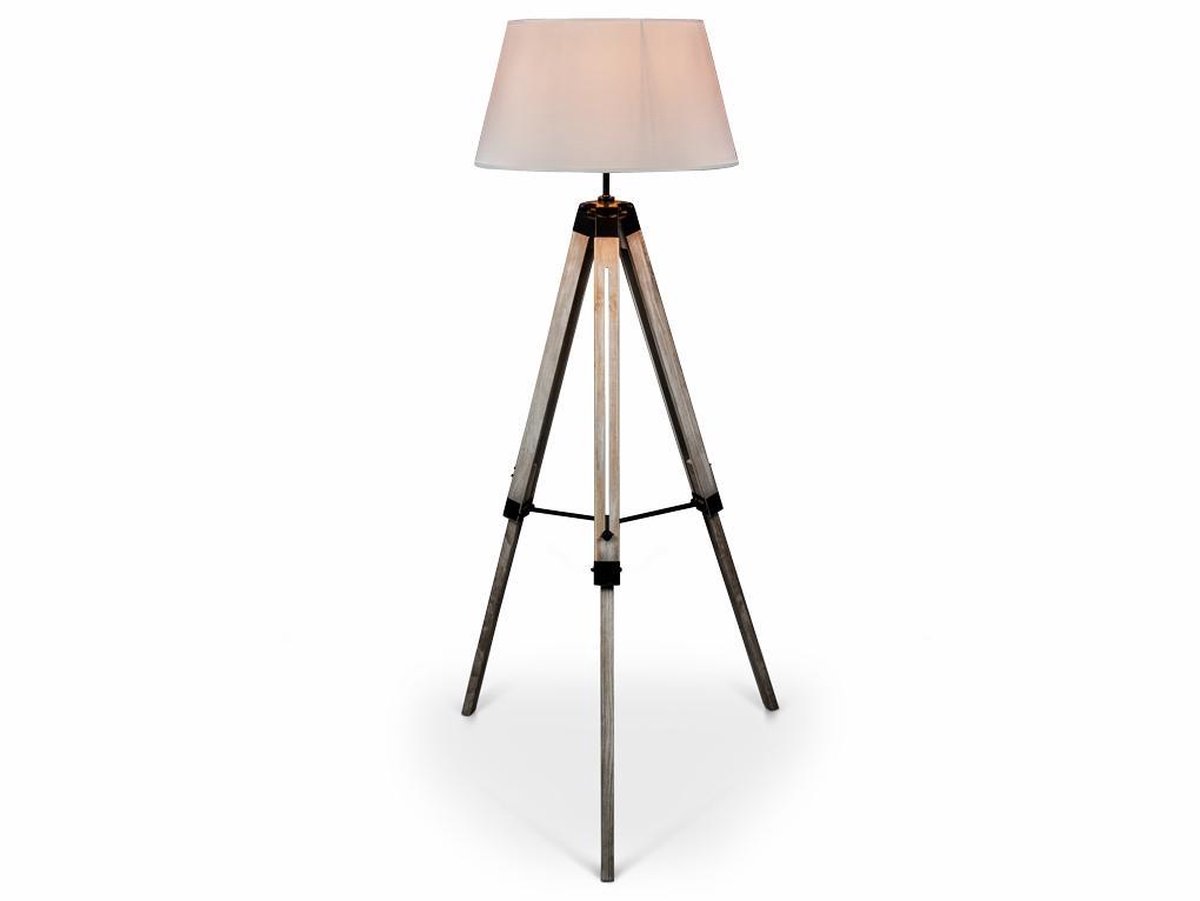 Lanterfant® Lamp Leen Wit Driepoot Staande lamp