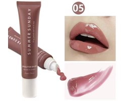 Vloeibare-Hydraterende-Boter-Lippenbalsem- Bruin- Transparant- Hydratatie-Butter-Jelly- Lipbalsem-Vloeibaar