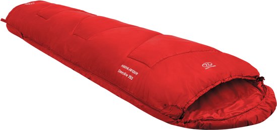 Highlander mummyslaapzak Sleepline 350 Mummy 4°C - Rood van HI — afbeelding 4