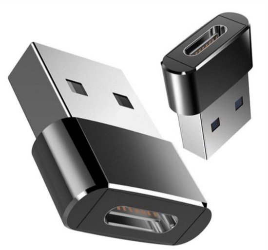 USB 3.2 GEN 1 (USB3.0) Aansluitkabel – USB-C naar USB-A – 5Gbit/s – USB adapter – OTG kabel – USB-C naar USB-A aansluitkabel – 0.5m – 90° – 5Gbit/s – GEN 1 – zwart