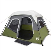 vidaXL - Tent - met - LED - 6-persoons - snelontgrendeling - lichtgroen