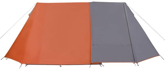 vidaXL - Tent - 3-persoons - waterdicht - grijs - en - oranje — afbeelding 5