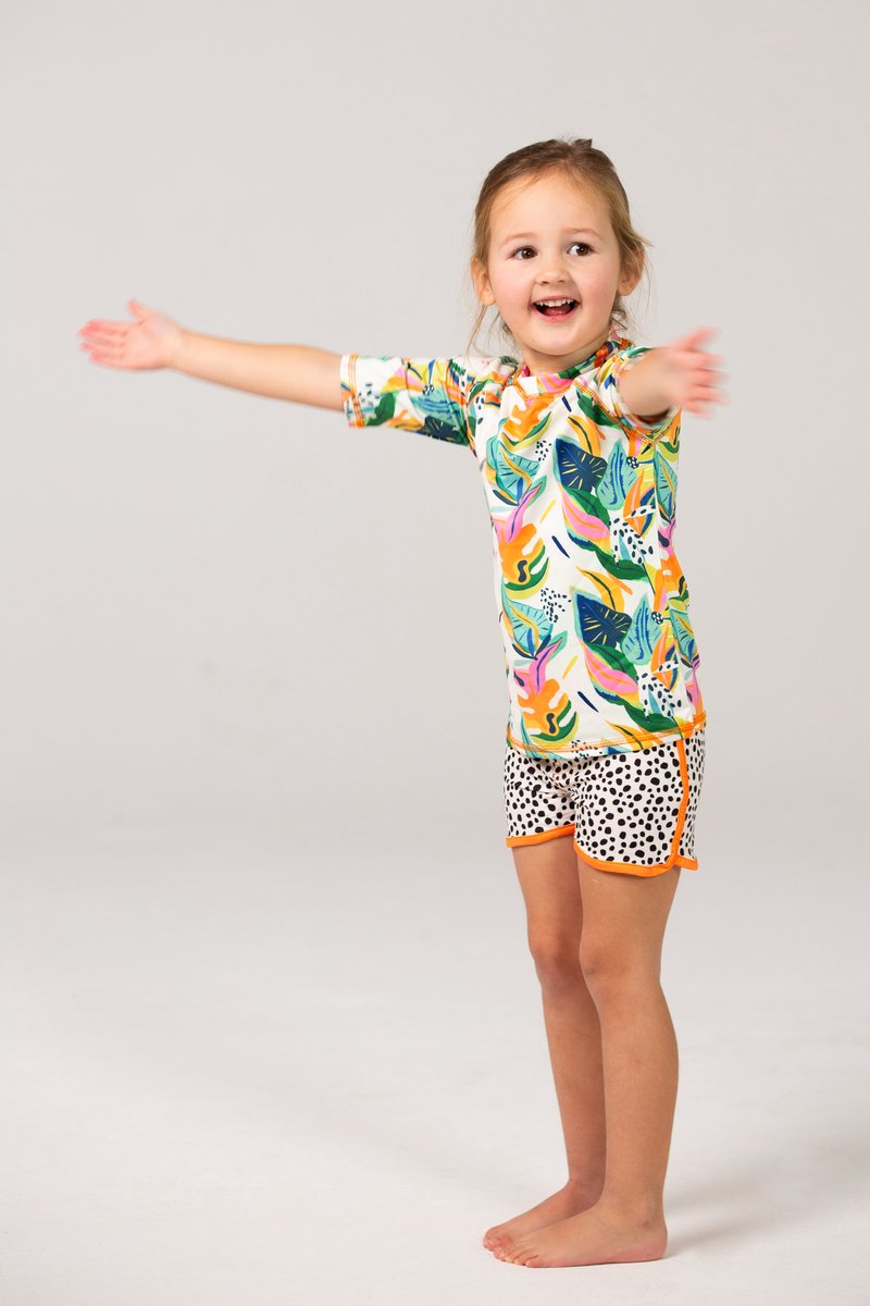 Ducksday - zwembroek - UV - moana - oranje - 9 - 10 jaar - valt klein — afbeelding 5