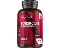 WeightWorld Forskolin capsules - 1000 mg per portie - 60 vegan capsules - Geschikt voor mannen en vrouwen