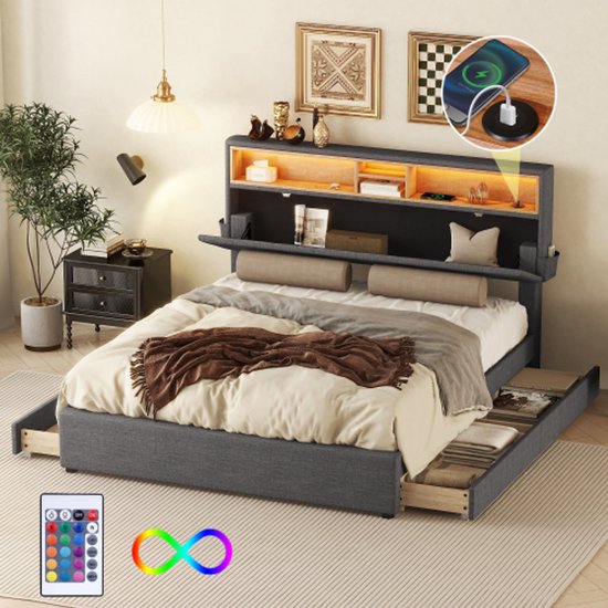 Tweepersoonsbed, gestoffeerd bed, 140 x 200 cm, hydraulisch led-opbergbed, functioneel bed met opbergruimte, bedframe met en lattenbodem,functioneel bedframe(Beige B, 140x200 cm Tweepersoonsbed, gestoffeerd bed, 140 x 200 cm, hydraulisch led-opbergbed, functioneel bed met opbergruimte, bedframe met en lattenbodem,functioneel bedframe(Beige B, 140x200 cm