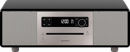 Sonoro Lounge Dab radio - CD-Speler - Bluetooth - Hoogglans zwart |