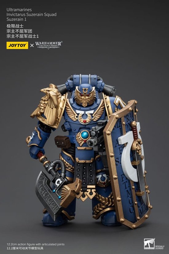 Joy Toy (CN) Warhammer The Horus Heresy Figurine d'action 1/18 Ultramarines Invictarus Suzerain Squad Suzerain 1 Figurine d'action 12 cm