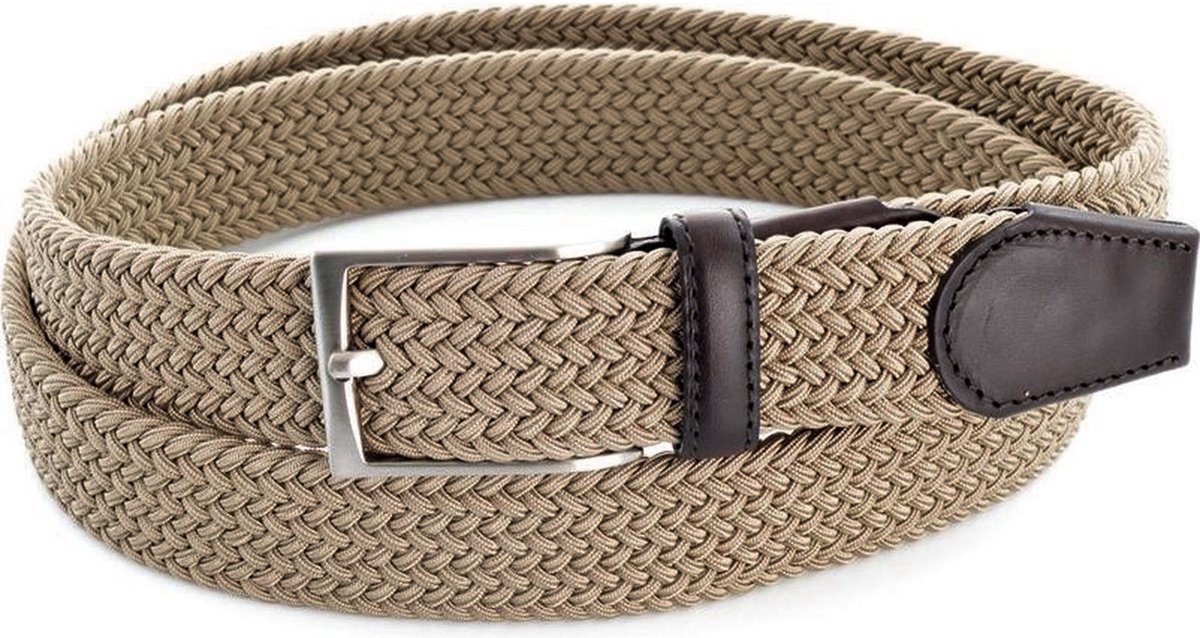 LINDENMANN elastische heren riem - beige