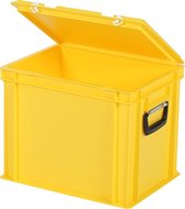 Opbergbox / Stapelkrat - Polypropyleen - 28,5 liter - Geel