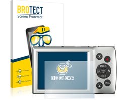BROTECT - Screenprotector voor Canon Digital Ixus 185 - Folie Beschermfolie transparant (2 Stuks)