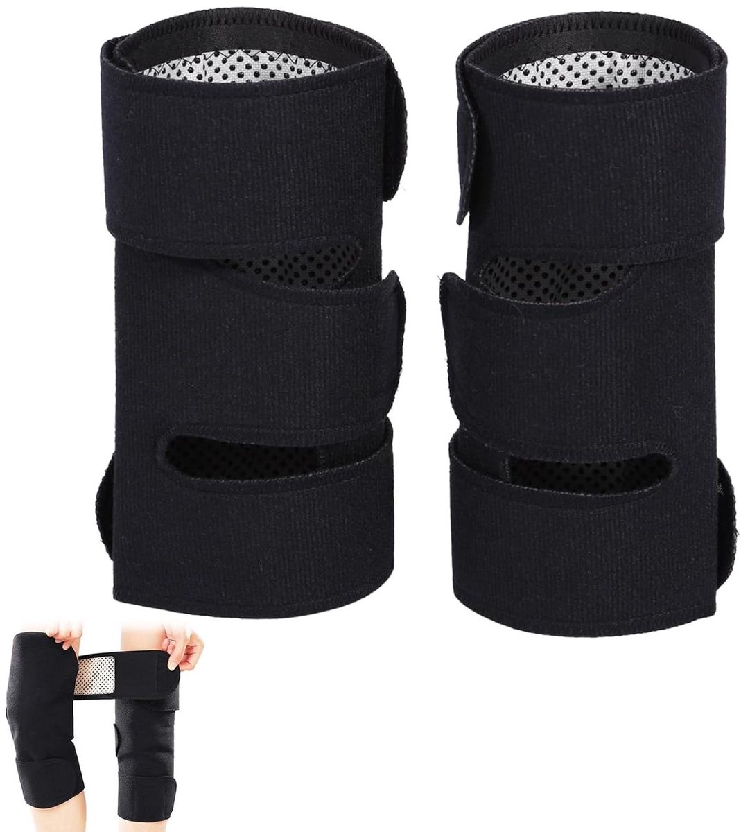 Warme toermalijn zelfverwarmende kniebeschermer met magneetveldtherapie