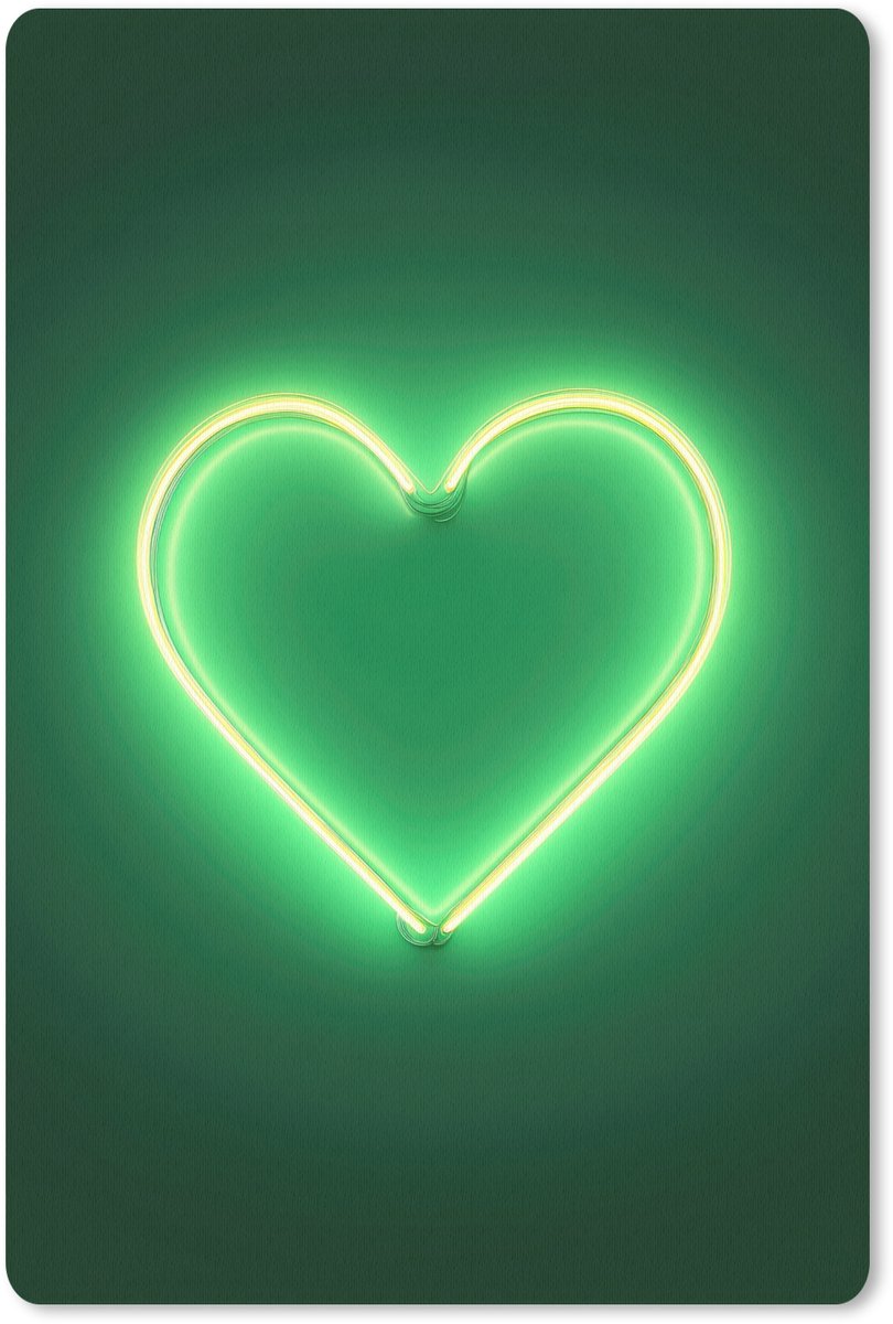 Muismat 18x27 cm - Mousepad Neon - Groen - Licht - Muismatten