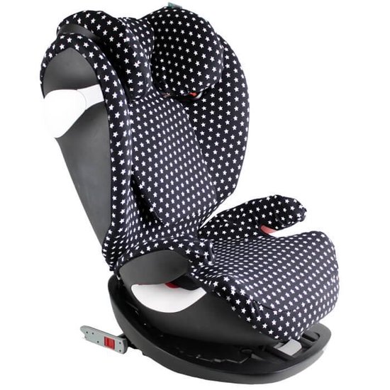JYOKO KIDS Autostoelhoes Compatibel Met Cybex Solution M & Pallas B-Fix - Fluor Heart - Wasbaar Katoen