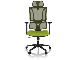 Bureaustoel / draaistoel ERGOMY zitting stof / rugleuning mesh groen mybuero