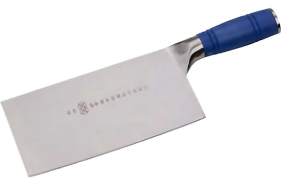 GOURMEO Chinees Koksmes - ‎33,1 x 13 x 3,6 cm - Groot Roestvrijstalen Keukenmes - Scherpe Koksmessen voor het Hakken van Botten of Rauw Vlees en Groenten