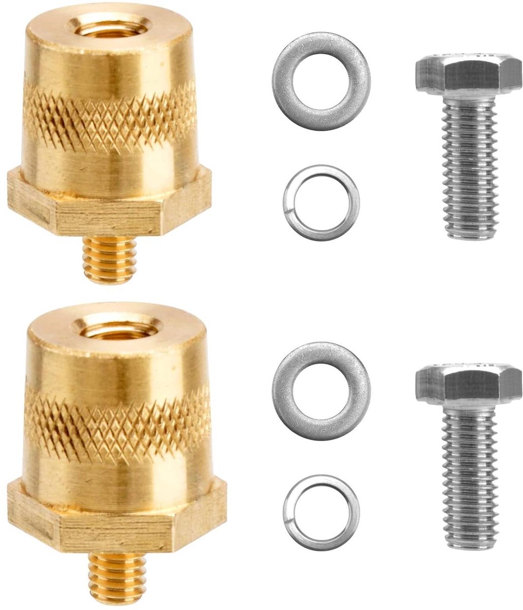 Accuadapter accuklemmen 12 V voor autoaccu - M8 binnendraad M6 buitendraad - geschikt voor lithium-autoaccu's
