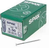 Spax Spaanplaatschroef Verzinkt PK 5.0 x 90 - 100 stuks