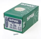 Spax Spaanplaatschroef platverzonken kop verzinkt pozidriv 5.0x25mm (per 1000 stuks)