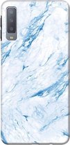 Ntech Huawei P30 Marmor Design Back Cover Hoesje - Blauw kleur