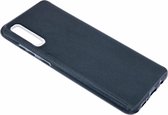 Ntech Hoesje Geschikt Voor Samsung Galaxy A50 Glitter TPU Back Cover Hoesje - Zwart