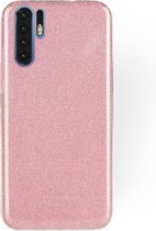 Ntech Huawei P30 Pro Glitter TPU Back Cover Hoesje - Roze