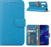 Ntech Hoesje Geschikt voor Huawei P Smart Plus (2019) Portemonnee Hoesje / Book Case - Turquoise