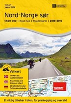 Nordeca Wegenkaart-Straßenkart-Roadmap-Veikart Nord-Norge sør 1:500.000 2018-2019