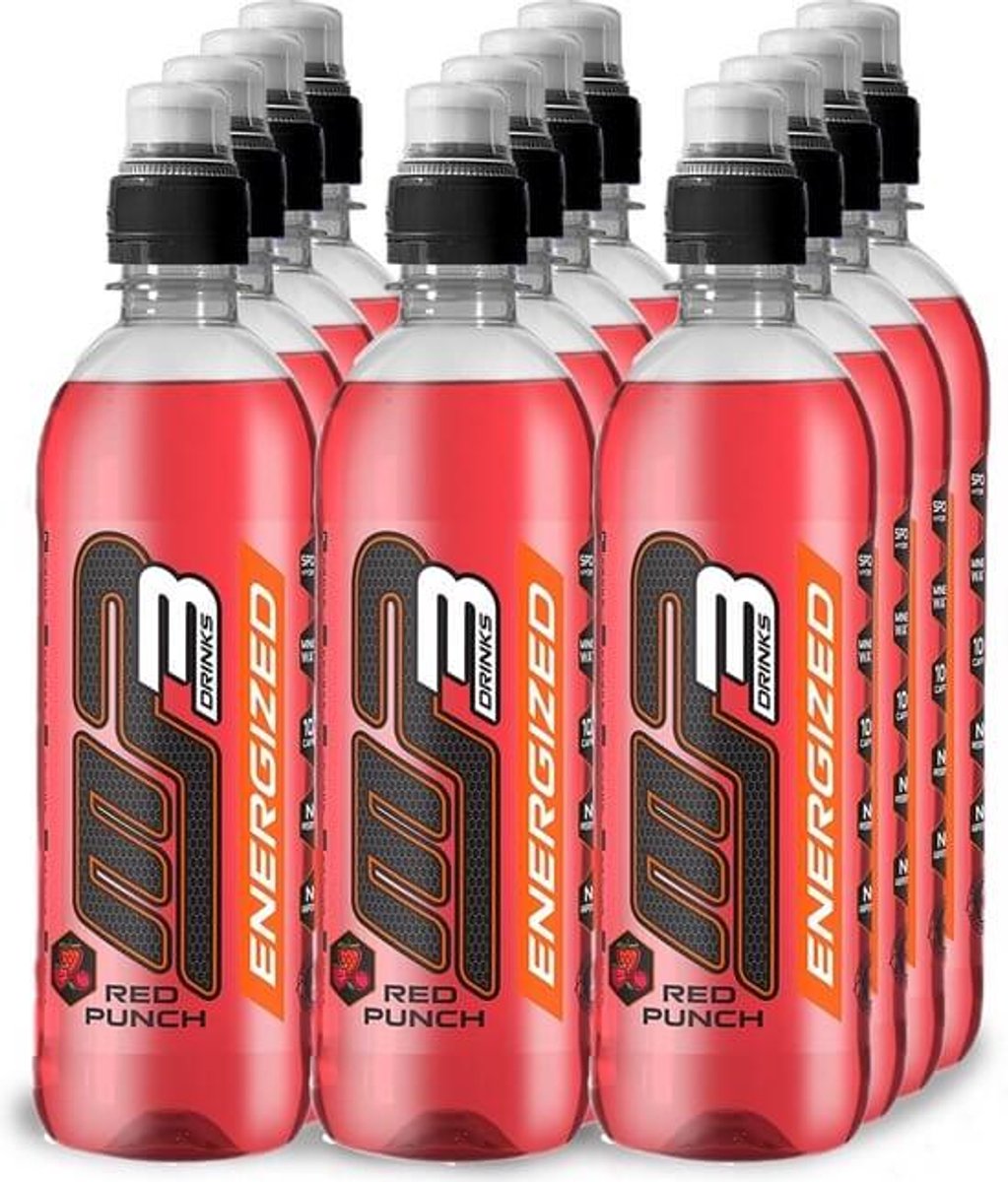 MP3 Drinks Energized - Red Punch - 12x500ml - Sportdrank